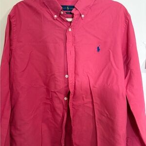 Ralph Lauren Men's Vibrant Pink Casual Shirt
